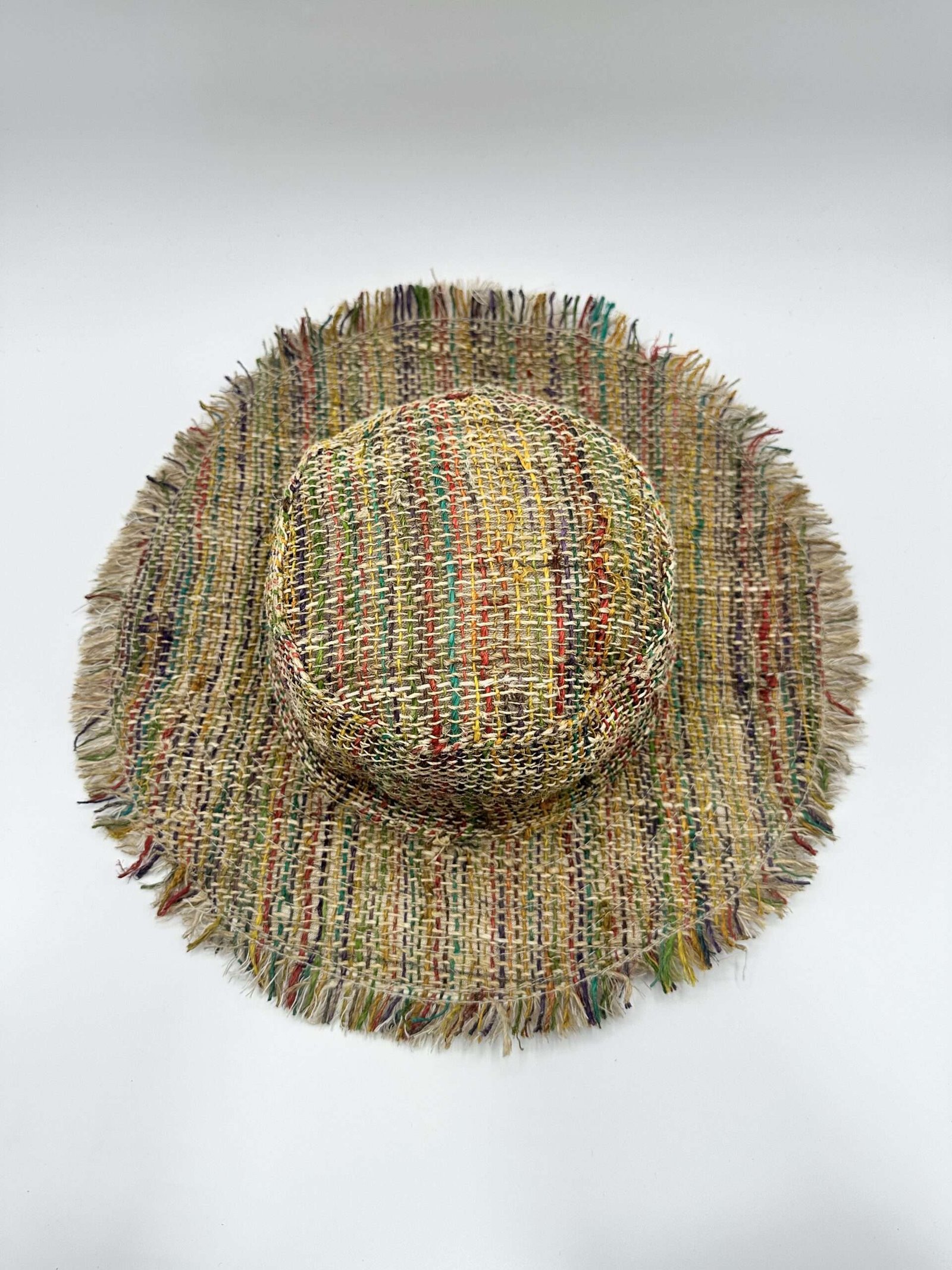 Multi Color Frill hemp Hat