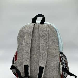 Sun moon and mushroom digital hemp backpack