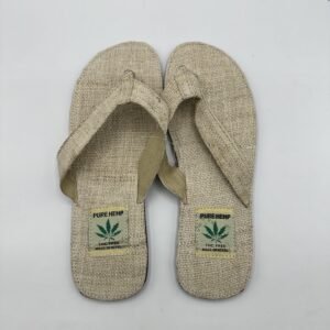 Natural pure hemp slipper